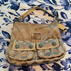 Cream/Tan Coach handbag